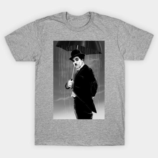 Unisex Módní tričko Chaplin rainy days Potisk Tričko Větší velikosti S-5XL Tričko 100% Bavlna Topy Kulatý výstřih Krátký rukáv Trička