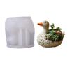Duck Flowerpot Mold Multi-Functional Gypsum Cup Mold Vase Storage Mold Silicone For Candle Making Art Projects Gypsum Casting