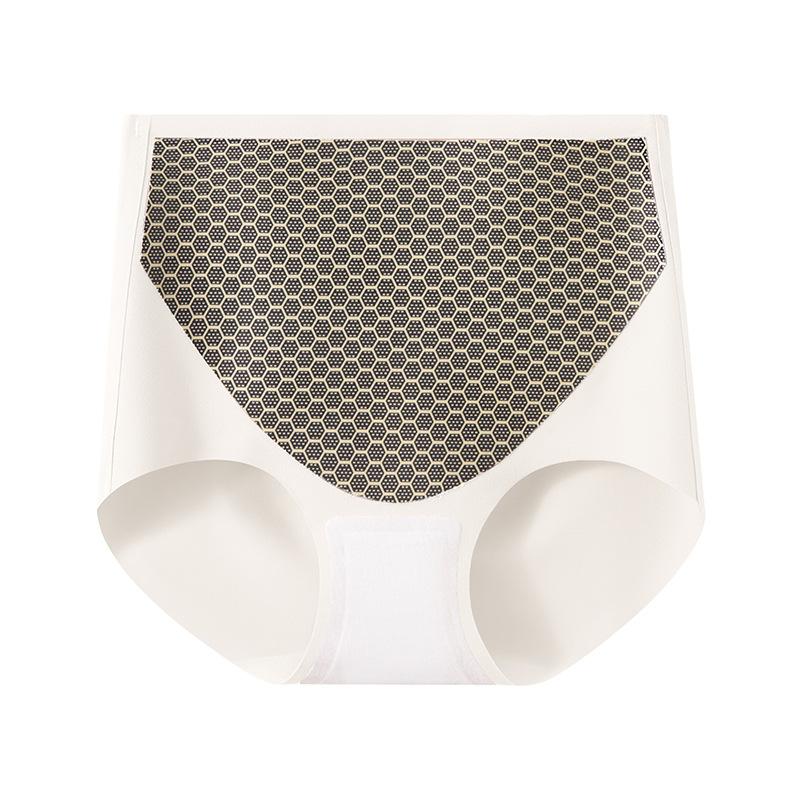 

Трусики Ice Silk женские с высокой талией и подтяжкой бедер, персиковые бедра, большие размеры, нижнее белье XL белый