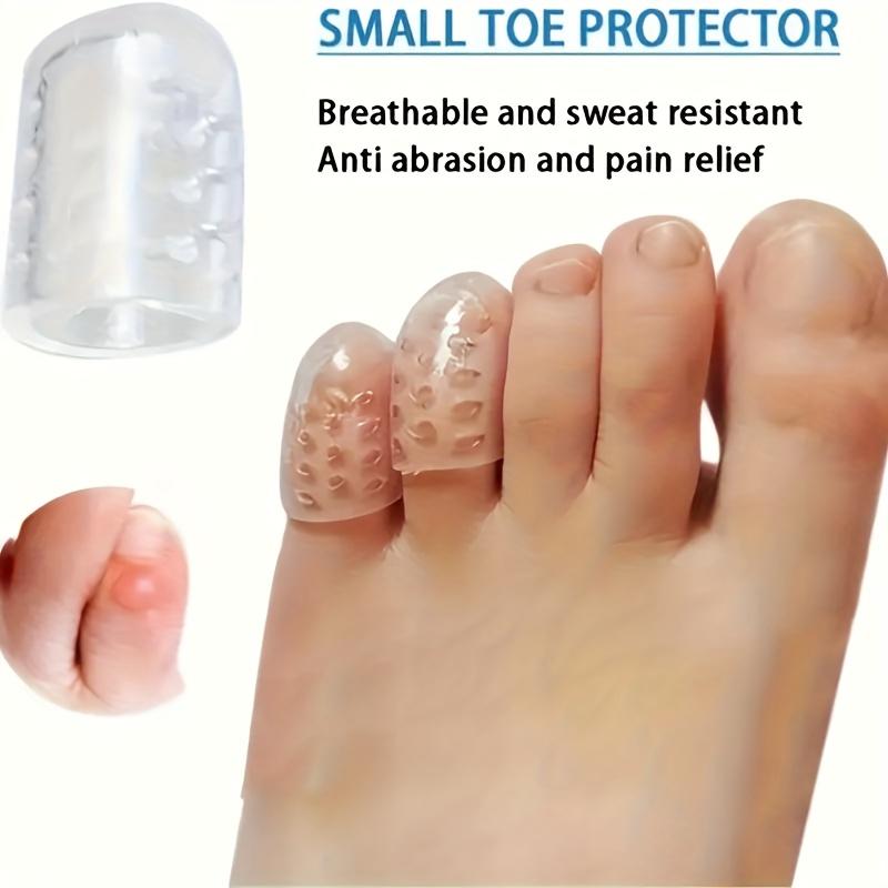 50pcs, silicone finger and toe protector, breathable foam pad, suitable for nail care, sports and outdoor activities