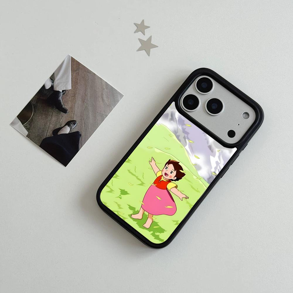 H-Heidi Cartoon Phone Case For IPhone 17 Air 16 15 14 Plus 13 12 11 Pro Max Dual Tone Hard PC Fashion Protective Cover