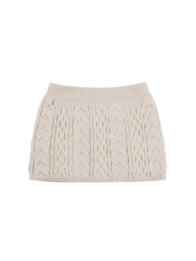 Hilda Dear Winter Knit Skirt [Oatmeal]