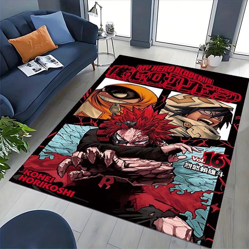 1pc My Hero Academia Rokudo Mukuro Chair Mat - Anime Cartoon Design Office Rug, Non-Slip Carpet for Home Decor, Suitable for All Seasons.T056