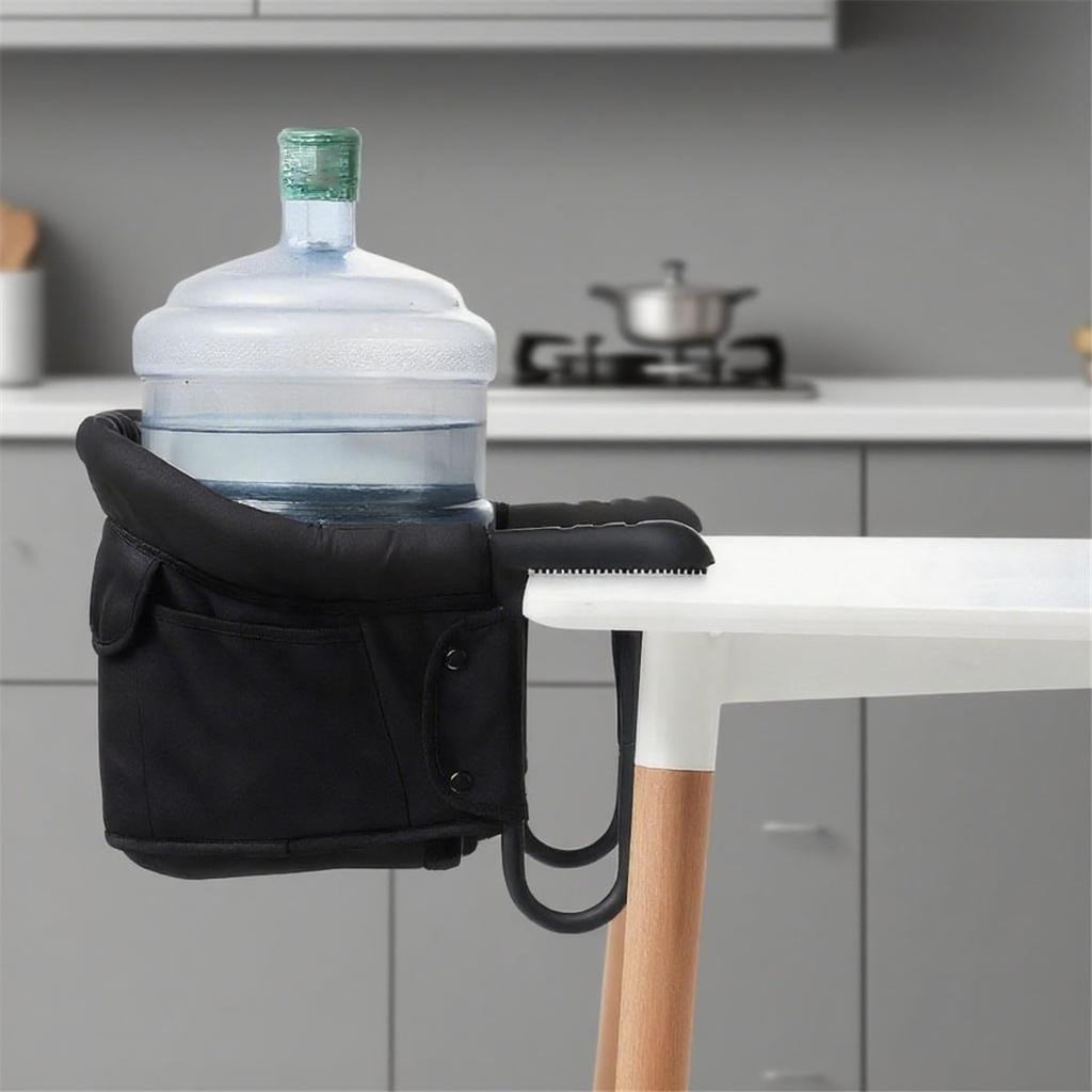 Folding Baby Table and Portable Dining Chair for Ages 6 Months To 3 Table Suitable for Outdoor and Home Use Chair, Years, Attachable, (Black)