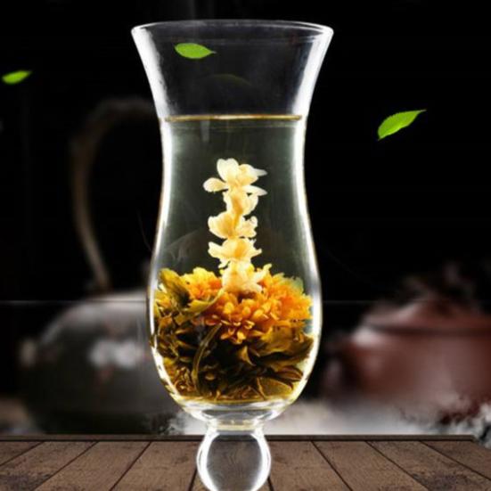 Monoceros Wedding Gift Handmade Healthy Chinese Artistic Blooming Flower Green Tea Ball