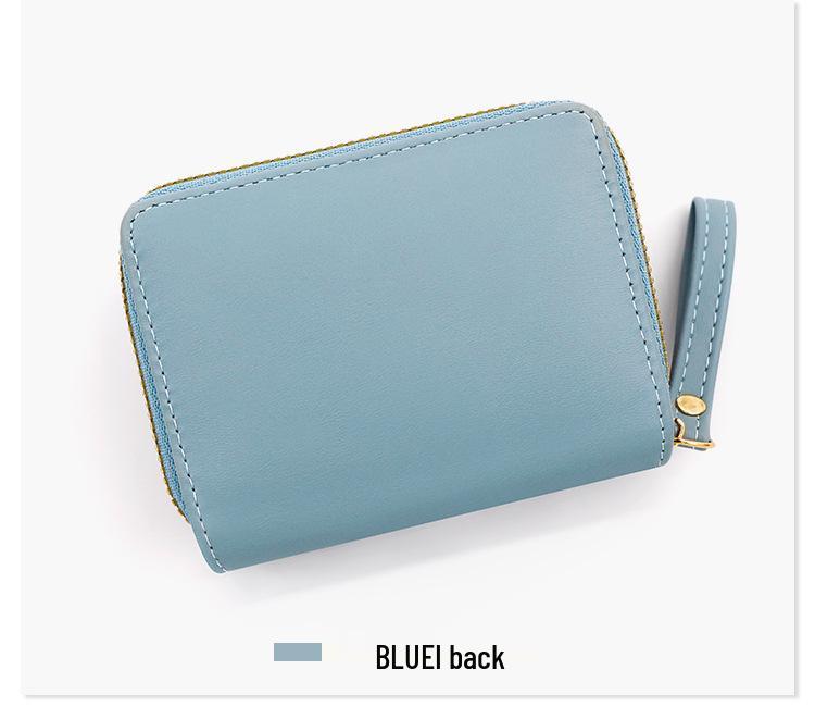 Women's Tri-Fold Embroidered Heart Wallet with Multi-Card Slots and Leather Coin Purse
