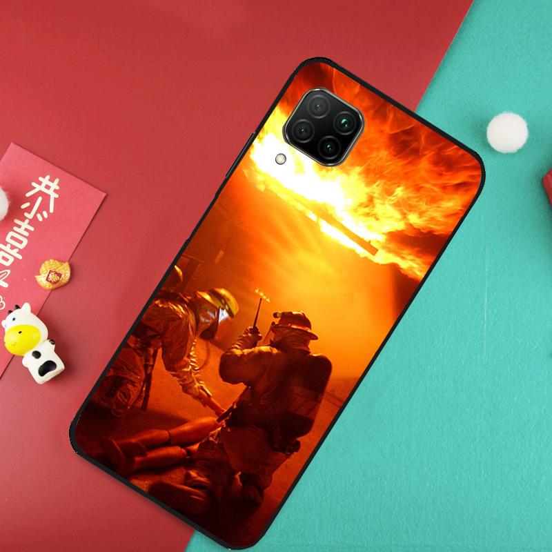 Firefighter Fire Fireman For Huawei Nova 11 Pro 9 10 SE 7i 8i 11i 12i Y73 Y72 Y61 Y91 Y90 Y70 Y60 P30 P40 Lite Case