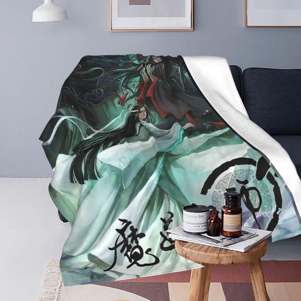 Anime Grandmaster Of Demonic Cultivation Mo Dao Zu Shi Decken Fleece-Kuscheldecke Überwurfdecken für Bettwäsche Überwürfe Tagesdecke