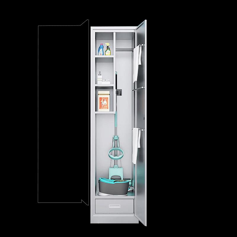 Hersdiger Stainless Steel Cleaning Storage Cabinet