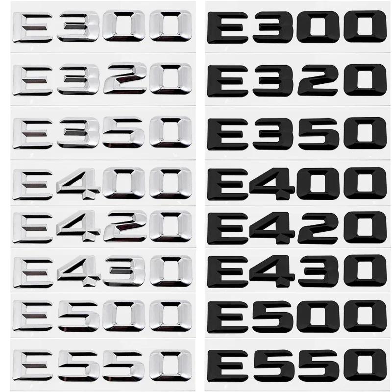 Car Rear Trunk Number Letter Sticker Tail Box Emblem Badge for Mercedes Benz E Class E300 E320 E350 E400 E420 E430 E500 E550 ooo1