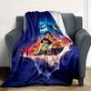 1pc, Aladdin's Genie and Jasmine Blanket Cartoon Throw for Home Decor, Gift Idea, All Seasons Use, Cozy Bedding Cover, Room Decoration