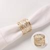 Metal Banquet Weddings Table Decoration Napkin Rings Napkin Buckles Napkin Holder Serviette Rings