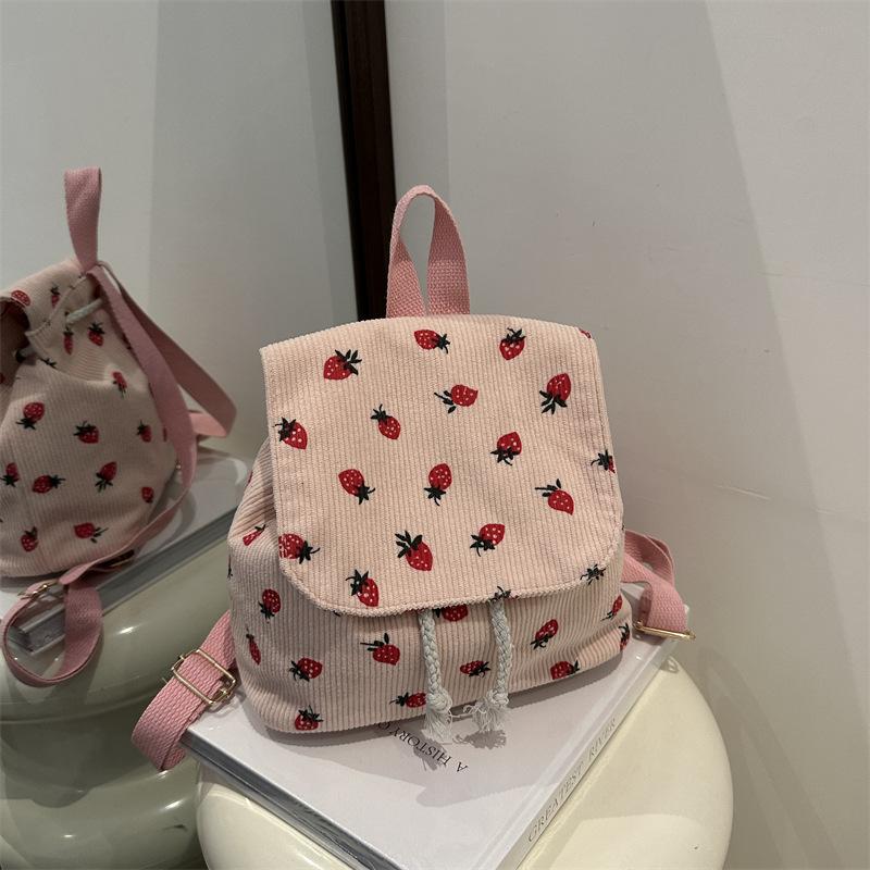 Casual Beautiful Cute Printed Casual Backpack Lightweight Versatile Student Schoolbag Commuter Backpack Large Capacity