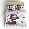 Japanese Anime Moe Soft Bedding Set Single-Twin-Full-Queen-King Size Adult Kid Bedroom Breathable Duvet Cover Bed Sheet Set