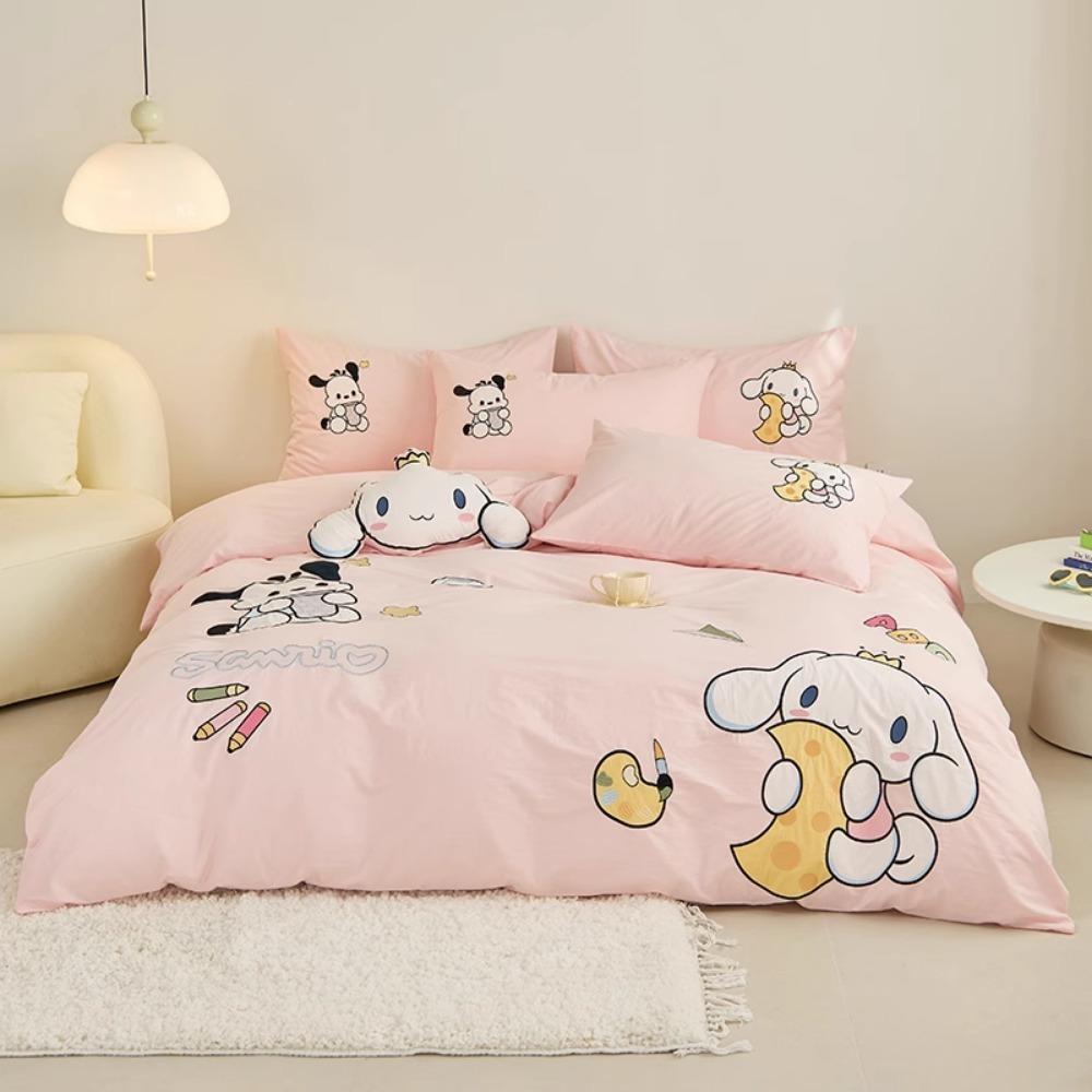 

Cute Stitch Duvet Cover Pillowcase Bedding Set BoyGirl Bedroom Decoration Children-Gift Single Double Large SizeZip Duvet Cover 90x200cm