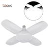 TDStore Foldable Garage Light Three-Leaf Fan Blade LED Bulb Adjustable Ceiling Lamp