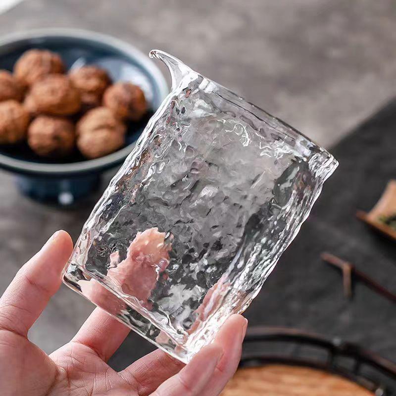 Glass Public Cup for Tea Creative Gongfu Tea Eagle Mouth Public Cup Home Use orm Cup Heat Resistant Hammer Pattern