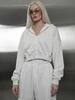 European and American style hooded short sweater wide-leg pants suit women, autumn new zipper casual sports two-piece set
