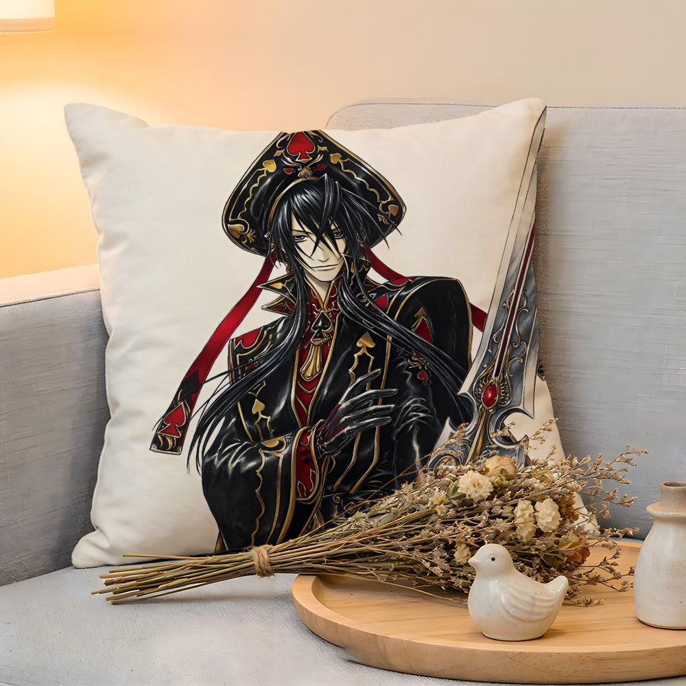 Cushion Cover Linen SkinFriendly Soft Decorative Case For Sofa Home Decor Hot Anime TTrinity BloodS Pillow Cover