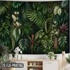 2D Flat - 2D Flat - 2D Flat Print 1pc Tapestry Tropical Jungle Leaf Wall Hanging, Nature Wall Art Decor Cultural Background Decoration Background Phot