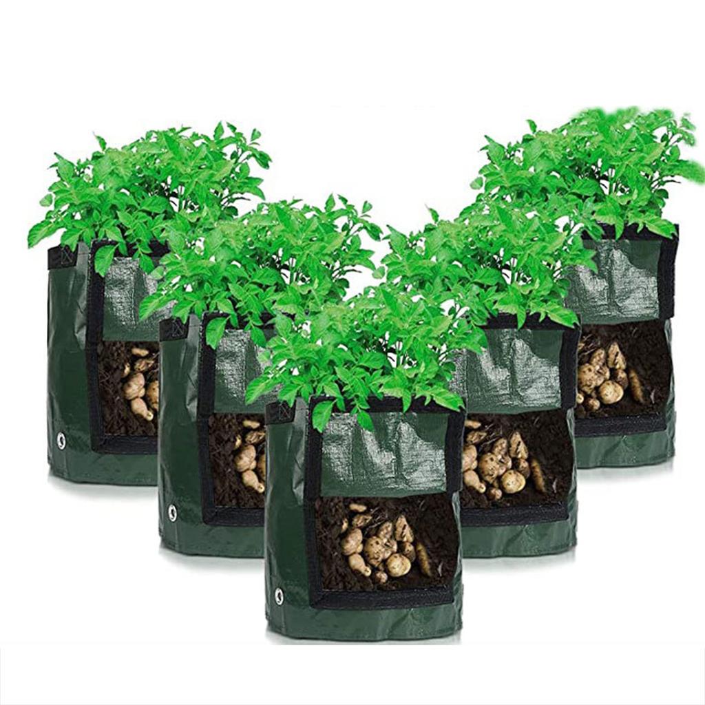 Planting Bag PE Environmentally Friendly Breathable Plant Grow Pouch Garden Planting Bag Gardening Tool