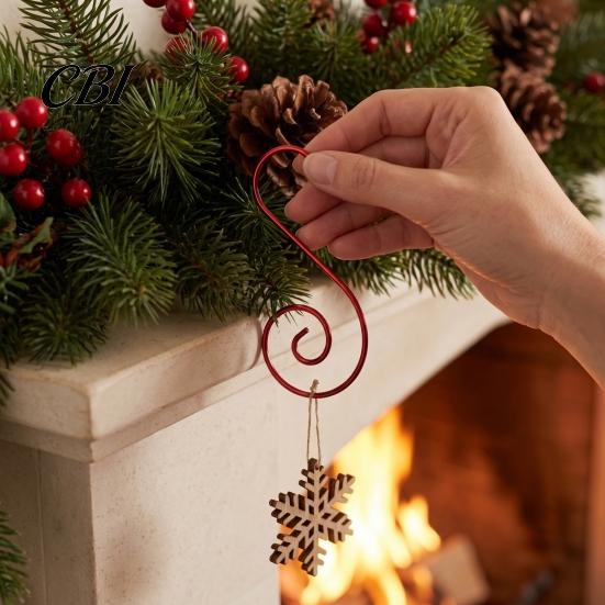 Heavy Duty Metal Hooks 20 Pcs Christmas S-Shaped Ornament Hooks, Wire Hanger Reusable Hangers for Xmas Tree Ornaments, Crafts, Balls, Baubles,