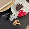 Korean Style 2024 Acetate Medium Claw Clip for High Ponytails - Women's Hair Accessory