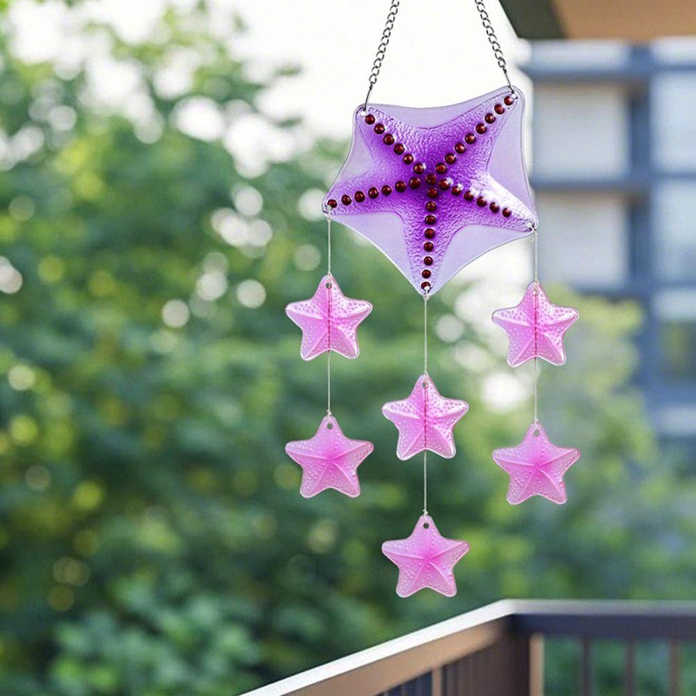 Colorful Wind Chime Novelty Hanging Pendant Garden Decor Sun Catcher Blessing