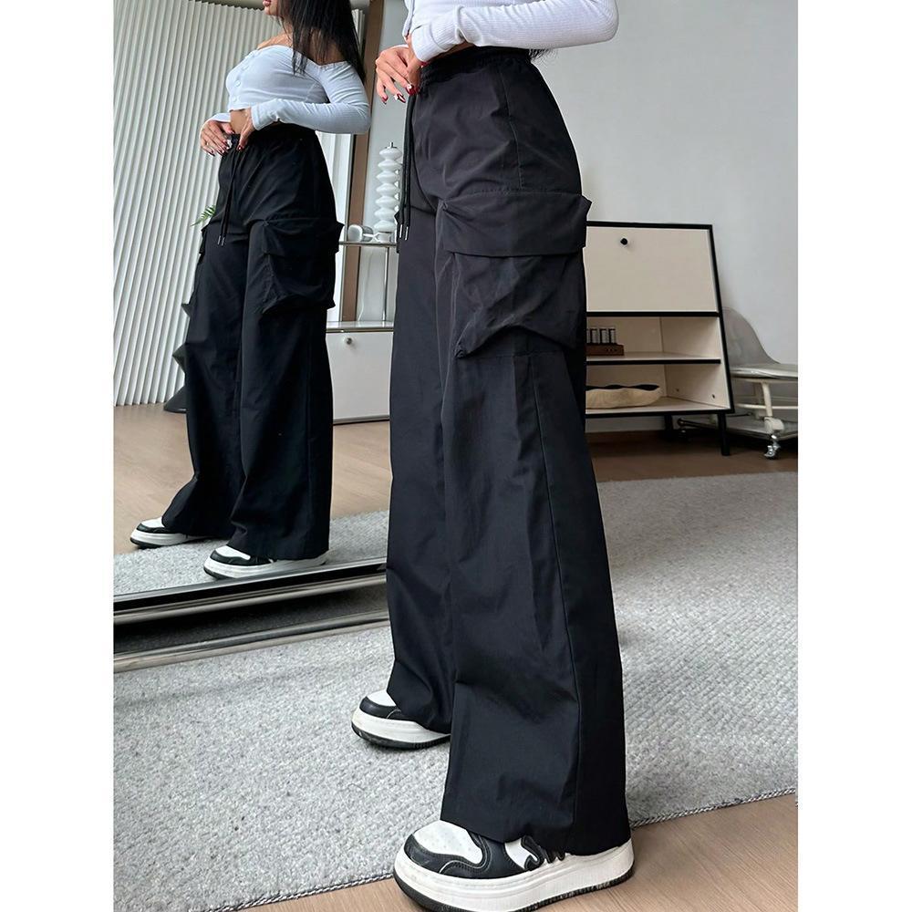 2025 Trendy Women's Workwear Casual Pants with Big Pockets - Loose, Versatile Long Style