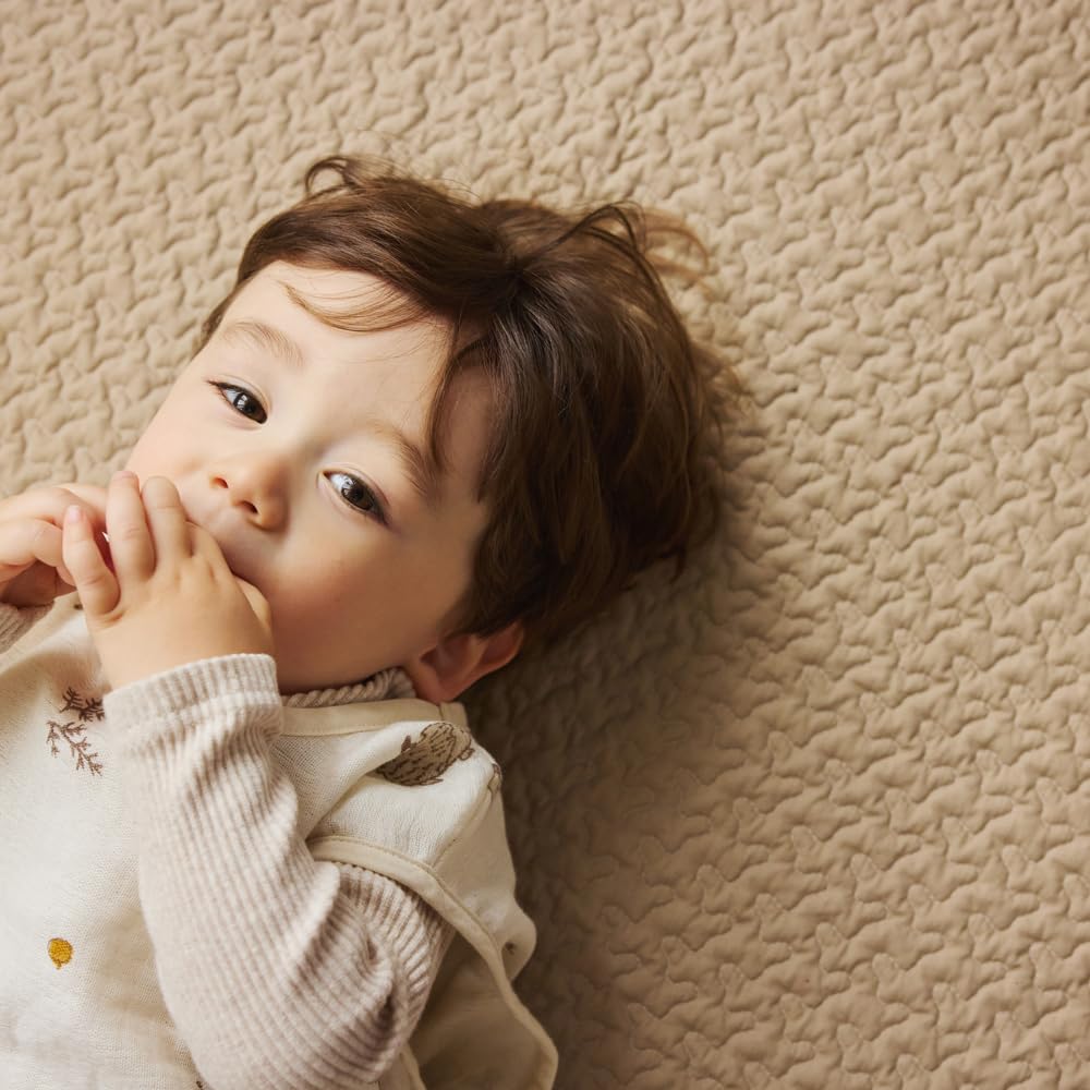 10mois Ivel Quilted Mat, Ecru, 24251000