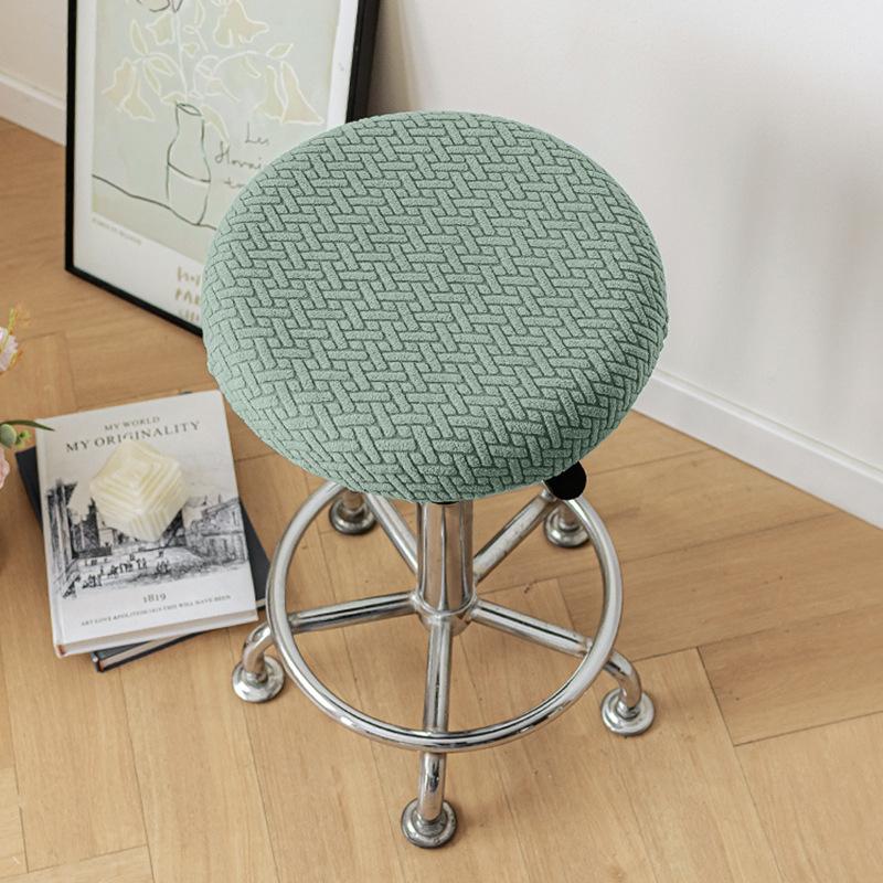 Round Stool Cover Bar Yard Swivel Chair Universal Cloth Seat Cover All-inclusive Chair Bench Round Universal Small Seat Cushion