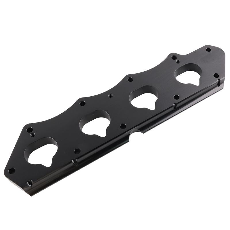 Series H to K Intake Manifold Adapter For Honda Acura Pro K-Series H2K K2H Black Silver Anodized