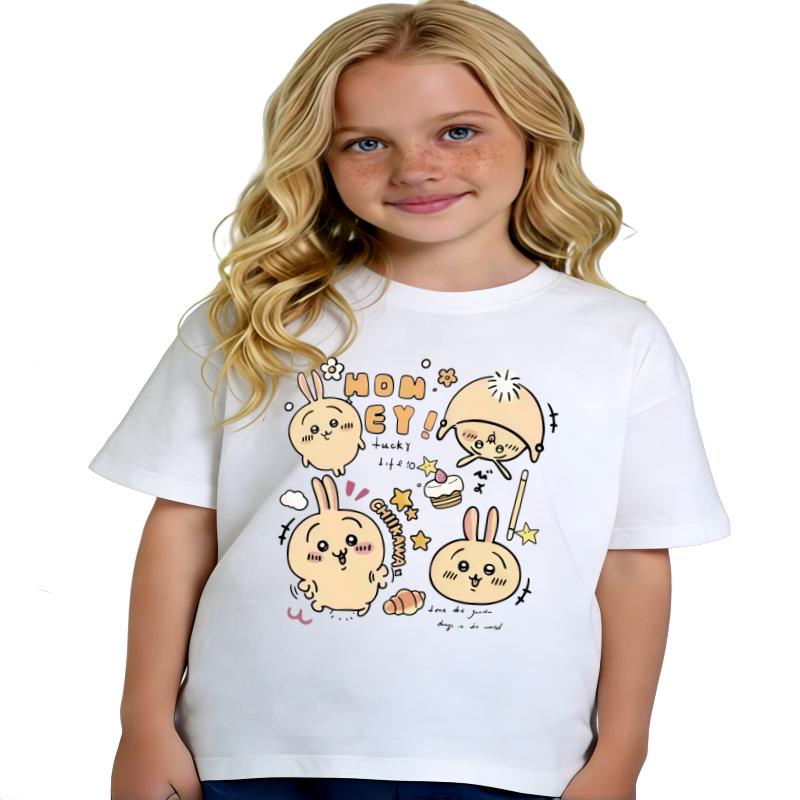 Popular MOMEY Cartoon Cotton T2026 Girls T-Shirt 150 cm