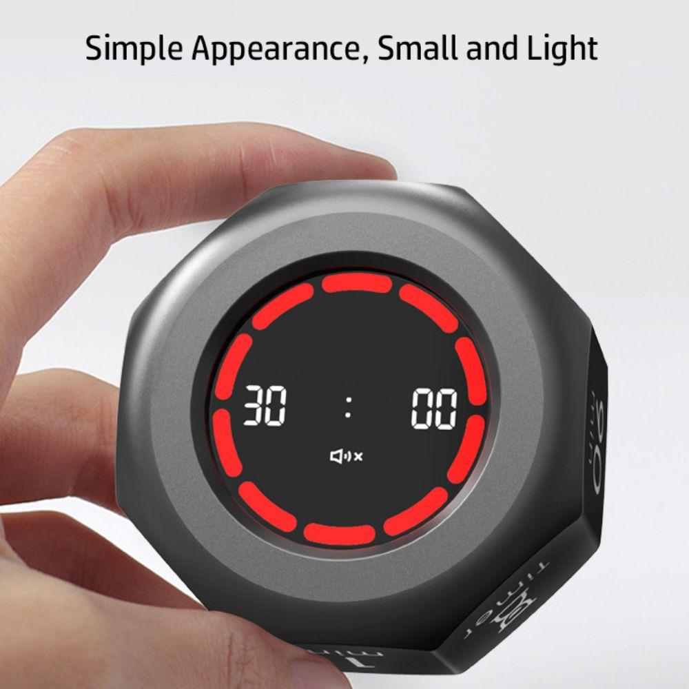 Octagon Automatic Rotating Timer 1/3/5/15/30/60/90min Pomodoro Timer for Kids Studying