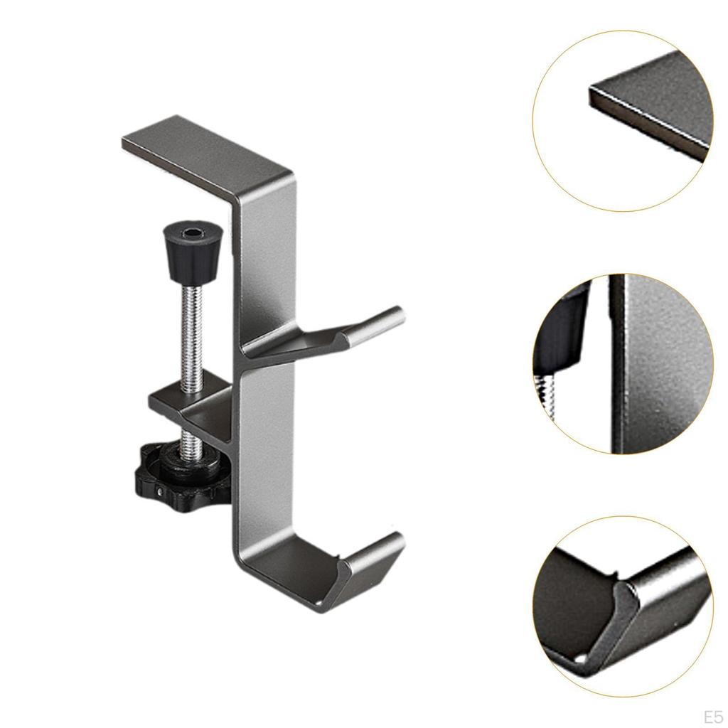 4 Pieces Desk Mount Bag Holders Clamp on Backpack Hanger Saving Space Storage Practical Adjustable