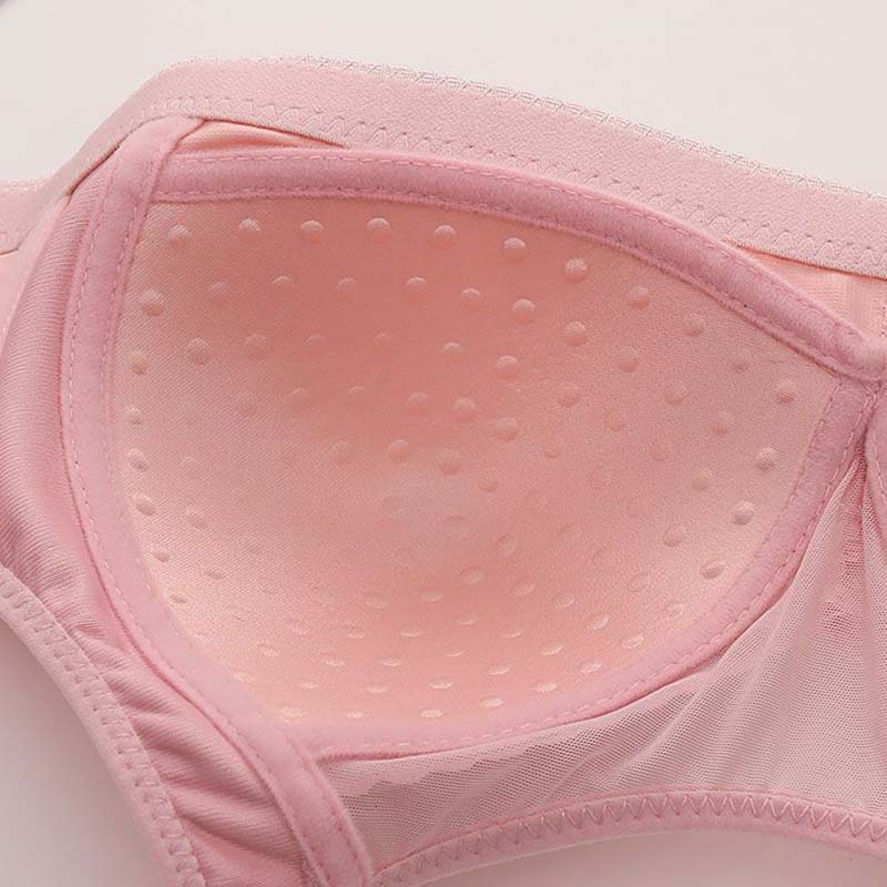 Large Size Thin Section of Anti-sagging Non-steel Ring Bra Lifting Breast Gathering Anti-glare Bra Back Underwear
