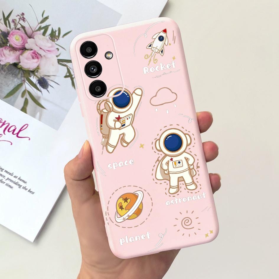 For Samsung A14 5G 2023 Case Lovely Yellow Duck Cat Cartoon Funda For Samsung Galaxy A14 SM-A145F SM-A146B Phone Cover A 14 Etui