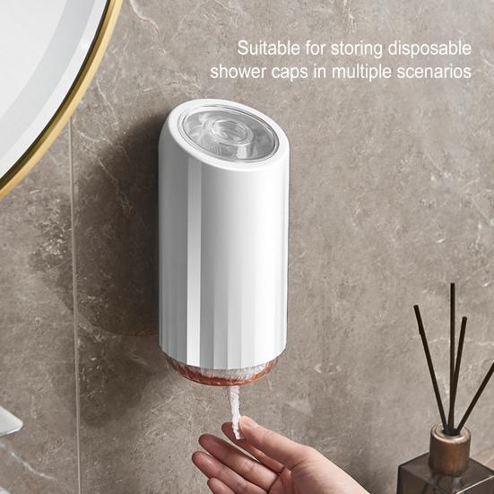 

Пластиковая упаковка, чехол для хранения, удобный прочный клейкий настенный ящик для бахил для дома, без дырокола белый