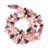 Natural Rose Quartz Amethyst Onyx Uncut Smooth Beads Necklace 5-10 Mm 17" UB8398 UB-8398