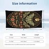 Moonlit Moth Garden 1 Theme Quick Dry Beach Towel Custom Name Text Print Large Sand Resistant Towel Beach Vacation