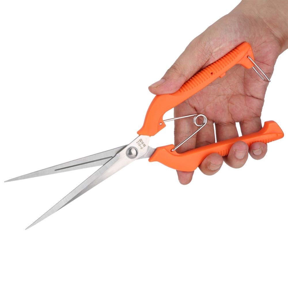 Stainless Steel Garden Scissors Extra Long Edge Branch Cutter Durable Plant Scissors