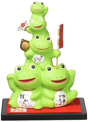 Nishikisa Fukufuku Maneki 1381 (Frog/Large)