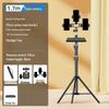 Dual Phone & DSLR Live Streaming Tripod with Multi-Camera Mount, Selfie Light, and Fill Lighting for Photography & Streaming