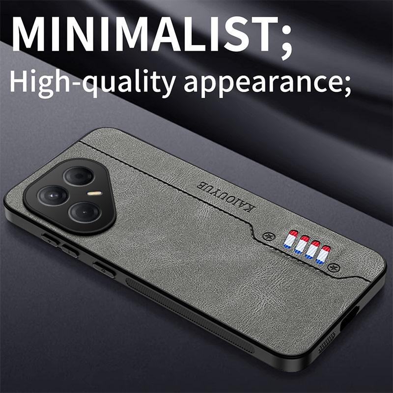 For Tecno Pova 7 4G Luxury Nappa Leather Phone Shockproof Case For TECNO Camon 40 Pro Soft Silicone Bumper Protection Back Cover
