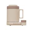 THANKO Washable Electric Kettle, Electric Pot, Water Boiling Mug-Shaped, for Hot Water and Other Beverages - "Boil and Drink Mug Kettle" (Brown)