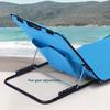 Portable Outdoor Beach Mat Foldable Lounge Chair with Adjustable Backrest Lightweight Sunbathing Camping Mat