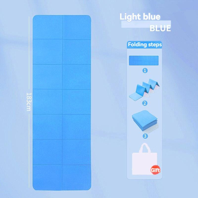 Foldable Yoga Mat - Portable Thickened Non-Slip Fitness & Home Floor Mat, Anti-Slip Nap Mat for Students & Kids