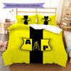 Alianza Petrolera Pattern Bedding Set Quilt Cover Pillowcase Home Decor Gift (1 * duvet cover + 2 * pillowcase, without core)