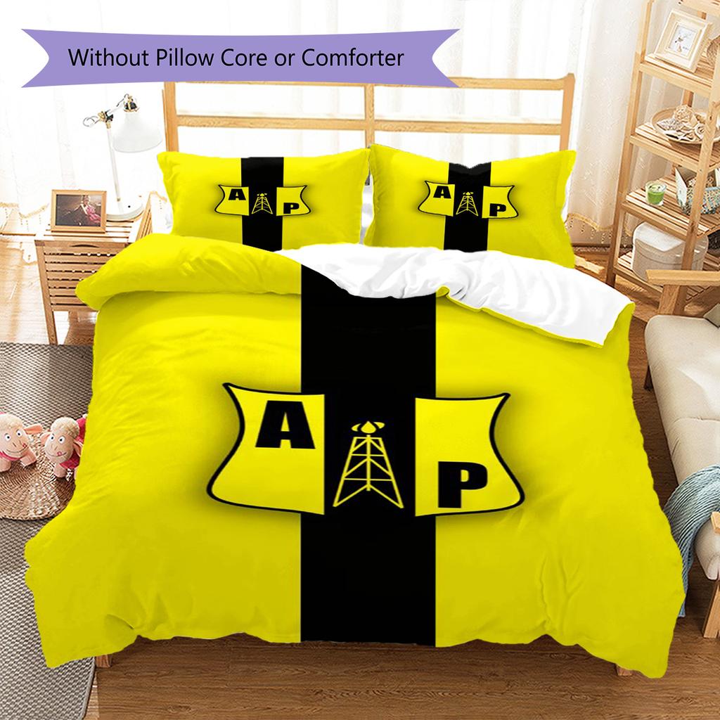 Alianza Petrolera Pattern Bedding Set Quilt Cover Pillowcase Home Decor Gift (1 * duvet cover + 2 * pillowcase, without core)