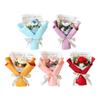 Knitted Flower Bouquet Home Decoration Hand Woven Knitting Flower for Thanksgiving Day Anniversary Birthday Wedding Grandma